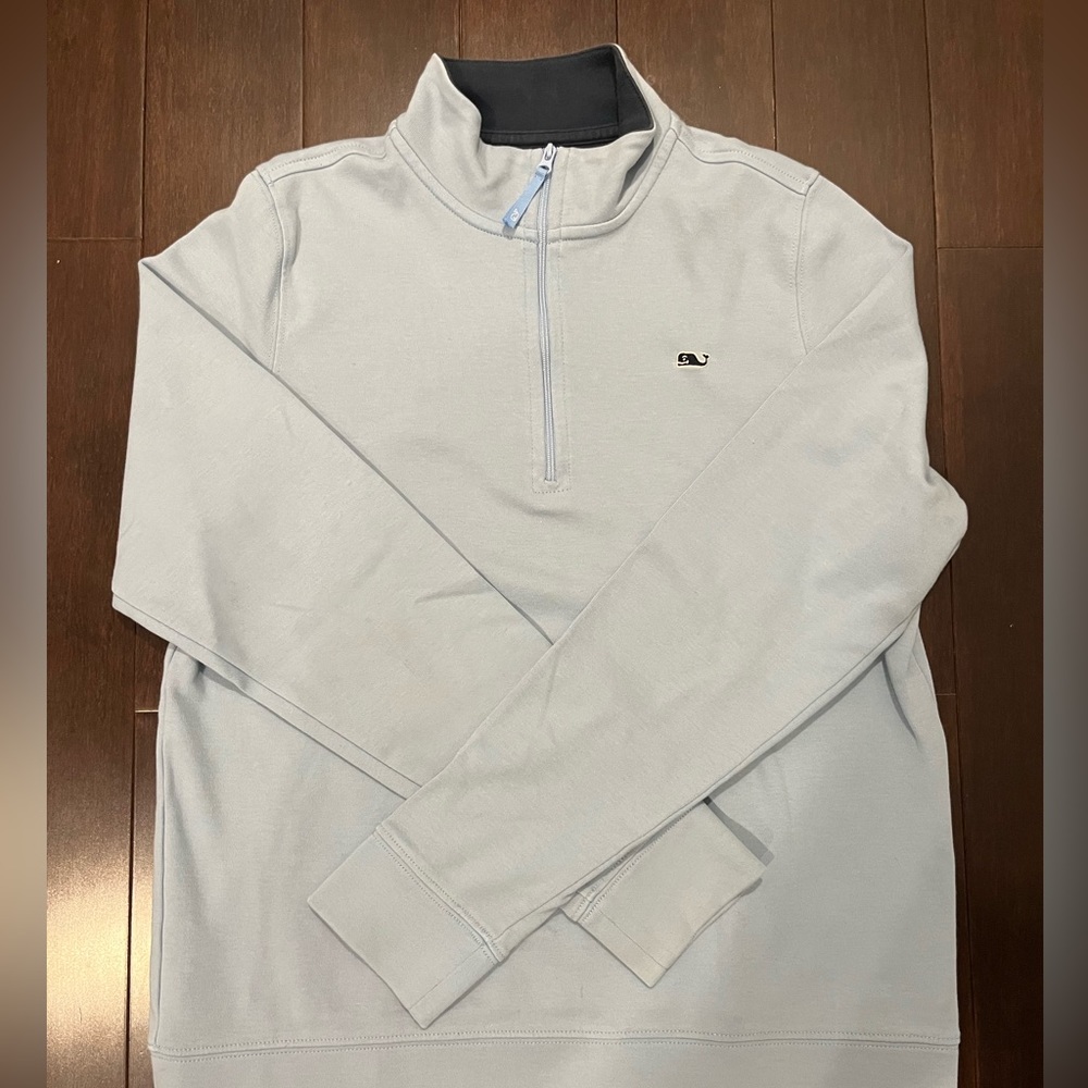 VINEYARD VINES BOYS QUARTER-ZIP UP SWEATER